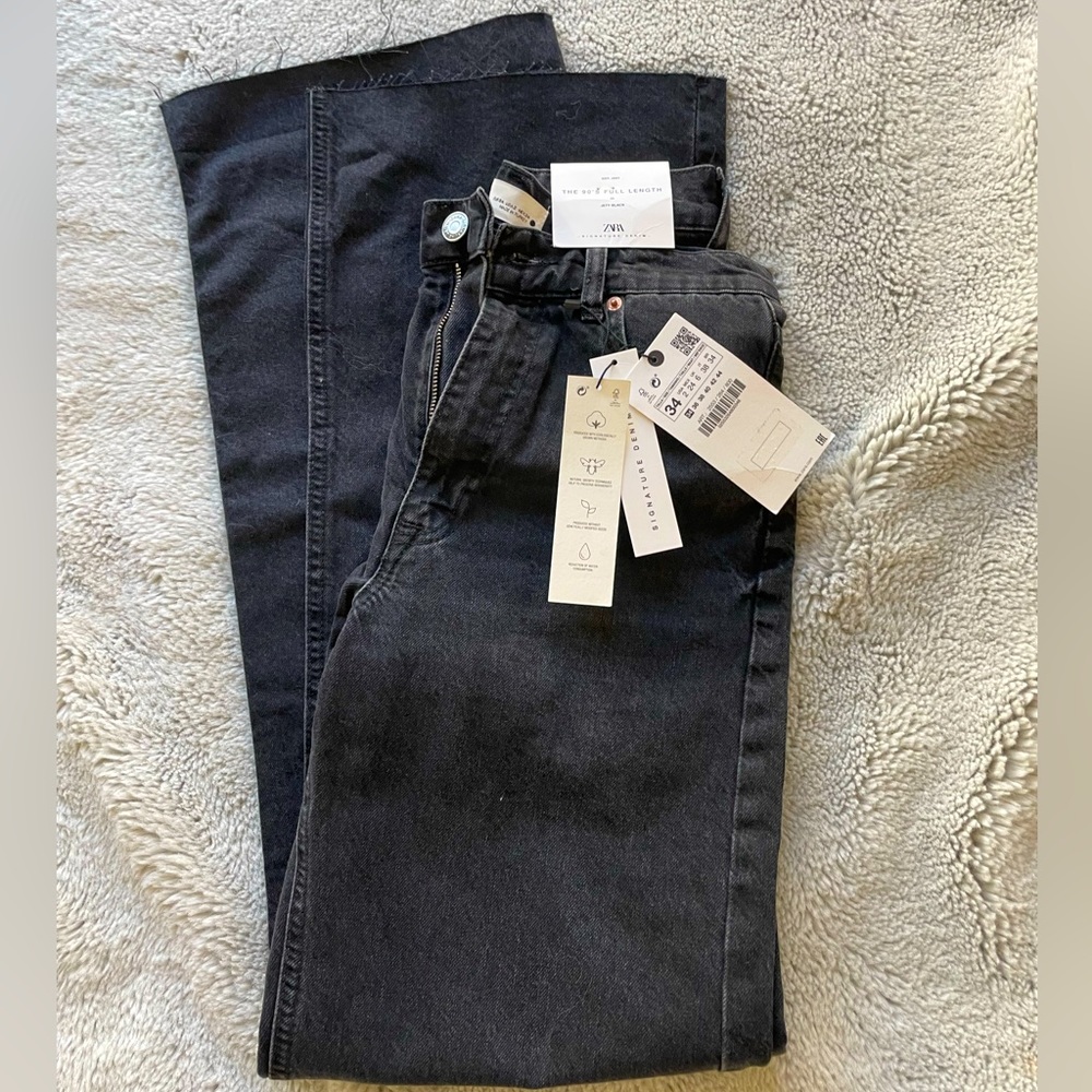 ZARA THE 90S FULL LENGTH JEANS NWT SIZE 2